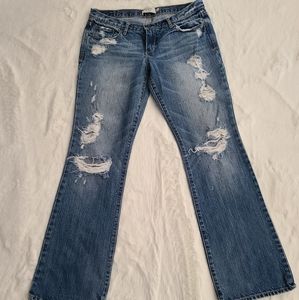 Distressed jeans